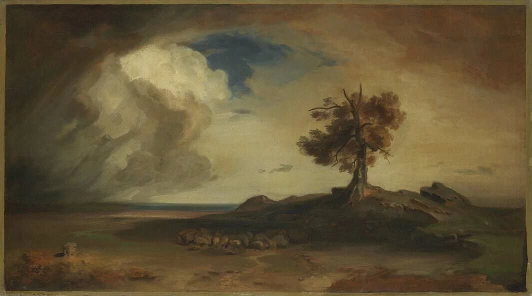 Costa greca durante la tempesta